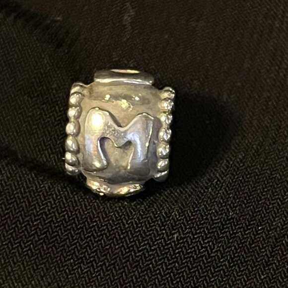 Pandora Mom Charm – Sterling Silver, 14K Gold & Pink CZ Flower – Retired - Picture 3 of 7